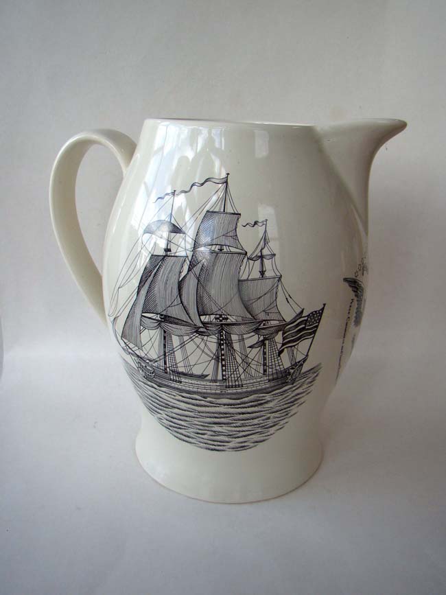 A Liverpool pitcher made in 1976 by Mottahedeh to commemorate the Bicentennial  — image 4